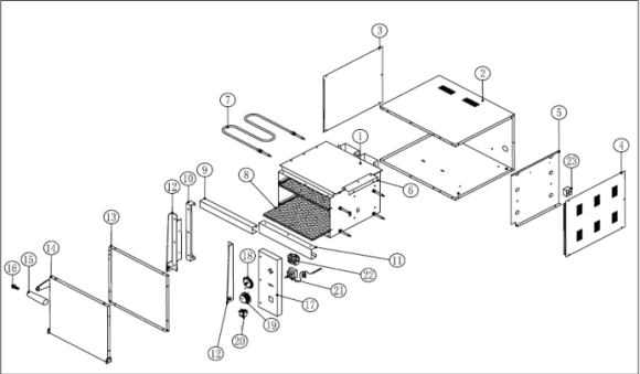 Печь для пиццы EPZ-2M