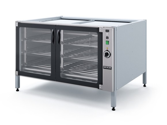 Шкаф расстоечный электрический ШРЭ106-01, 6 полок-реш., стекл. дверь, лиц. нерж, на ножк, без крыши