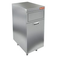 НБММБ-4/7В модуль барный с выдвижной секцией для мусорного бака с верхн. фартуком-вертушкой, 400х700