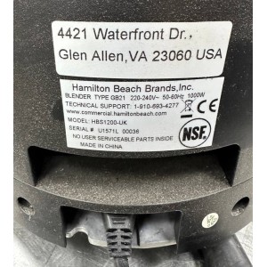 Блендер-шейвер hamilton beach hbs1200-ce