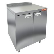 НБМСЗ-6/6Б модуль барный с бортом - стол закрыт., дверцы распашные, 600х600х850мм, HICOLD RUS