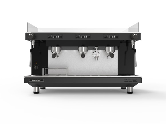 Кофемашина Sanremo Zoe SED (автомат) 3 высокие гр. чёрная Кофемашина Sanremo Zoe SED (автомат) 3 высокие гр. чёрная