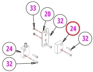 Датчик двери TH0260220054 для машин сушильных т.м. TOLON