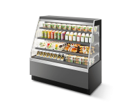 Витрина Кондитерская Vete kub OF 130, Серый матовый/шлифованная нержавейка