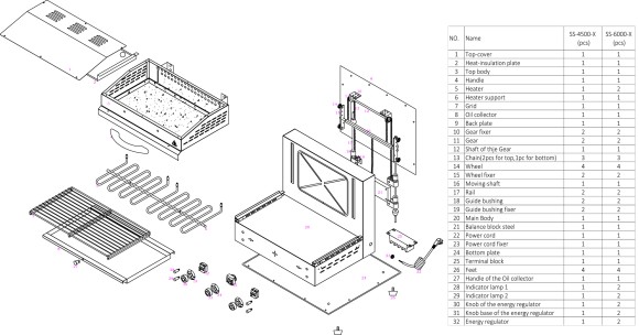 Гриль-саламандер VA-SS-6000-X Гриль-саламандер VA-SS-6000-X