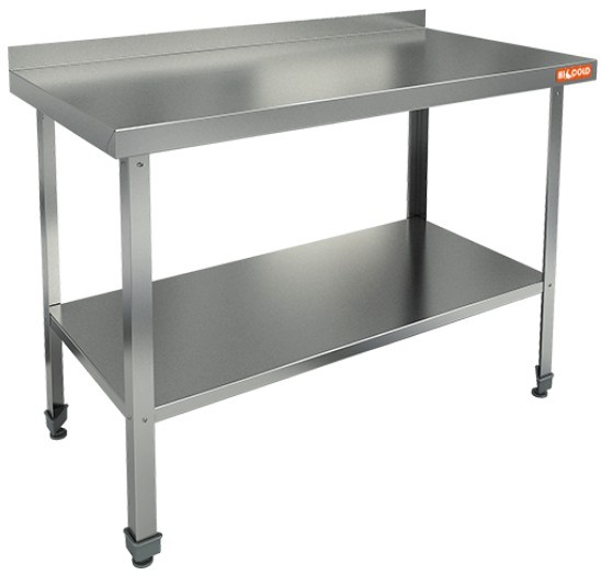 НСО-10/6БП ЭЦ стол произ. пристенн. с полкой (оцин.угол.), HICOLD RUS НСО-10/6БП ЭЦ стол произ. пристенн. с полкой (оцин.угол.), HICOLD RUS