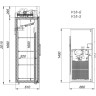 Шкаф холодильный аркто v1.0-s (p) короткие ручки