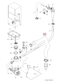 Шланг дренажный 65005612 DN50x4 д/посудом. машины котломоечной периодического действия серии GS 640