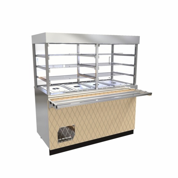 Прилавок-витрина холодильный ПВВ(Н)-70Е-С-01-НШ, 1500 мм