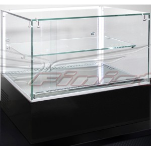 Витрина холодильная настольная финист jakson cube jnc-4 (черный муар ral 9005, 6000к)