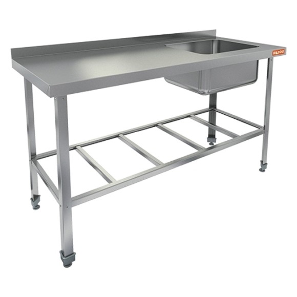 НСО1М-15/7БРП ЭН стол-моечная ванна, 1 секц. (500х500х300) справа (нерж.угол.), HICOLD RUS НСО1М-15/7БРП ЭН стол-моечная ванна, 1 секц. (500х500х300) справа (нерж.угол.), HICOLD RUS