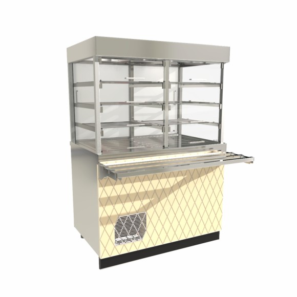 Прилавок-витрина холодильный ПВВ(Н)-70Е-С-02-НШ, 1120 мм