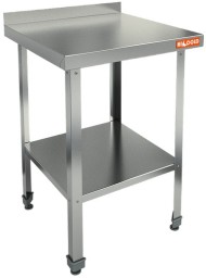 НСО-6/6БП ЭЦ стол произ. пристенн. с полкой (оцин.угол.), HICOLD RUS