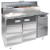 Стол для пиццы финист схспцг-700-2 (1400х700х1060) (8gn1/6 с крышкой) гранит серый