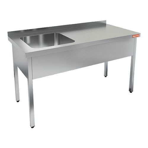 НСО1М-18/7БЛ стол-моечная ванна, 1 секц. (500х500х300) слева, HICOLD RUS