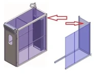 Панель задняя 124 для камеры расстоечной т.м. WLBake, серии PF, мод. PF 2/4060/2