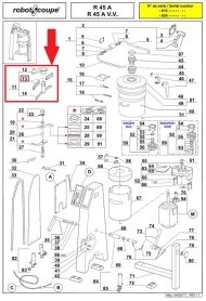 Скребок 59512 для куттера т.м. Robot Coupe, серии R Скребок 59512 для куттера т.м. Robot Coupe, серии R