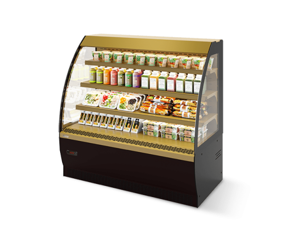 Витрина Кондитерская Vete OF 130, Шоколад/Золотой глянец Витрина Кондитерская Vete OF 130, Шоколад/Золотой глянец