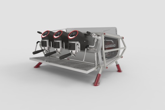 Кофемашина Sanremo Café Racer Naked 3 гр. сталь-красная Кофемашина Sanremo Café Racer Naked 3 гр. сталь-красная