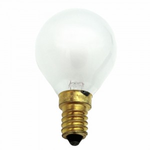 Лампа 40w 220v цоколь e14 термостойкая 300*с. шарик матовая
