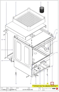 Панель фронтальная 12022672 (Z458611000) для машины посудомоечной т.м. FAGOR, серии AD-21 B