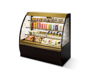 Витрина Кондитерская Vete OFT 90, Шоколад/Золотой глянец