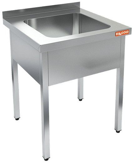 НСО1М-6/6Б стол-моечная ванна, 1 секц. (400х400х250), HICOLD RUS
