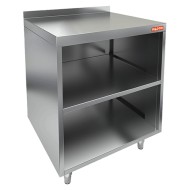 НБМСО-12/6БП модуль барный - стол открыт. с бортом, с полкой, 1200х600х850мм, HICOLD RUS
