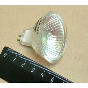 Лампа 35w галогенная 12v gu5.3 с отражателем d50mm нпр л5014