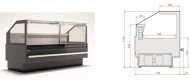 Витрина тепловая LGT TUCANA 02 1.25H ES SYSTEM K