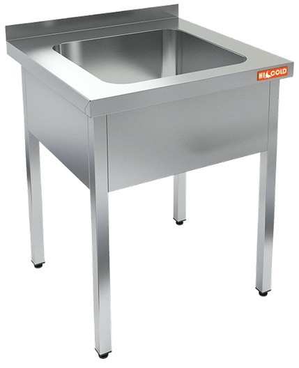 НСО1М-6/7Б стол-моечная ванна, 1 секц. (500х400х250), HICOLD RUS