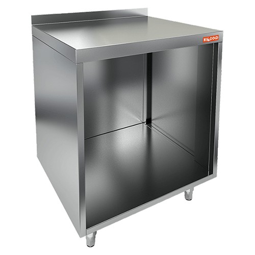 НБМСО-4/5Б модуль барный - стол открыт. с бортом, 400х500х850мм, HICOLD RUS