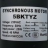Мотор-редуктор реверсивный 5bktyz, 40rpm