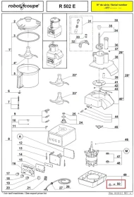 Опора (ножка) 39833 серая (в компл. из 4 шт.) для кухонного процессора т.м. Robot Coupe, серии R Опора (ножка) 39833 серая (в компл. из 4 шт.) для кухонного процессора т.м. Robot Coupe, серии R