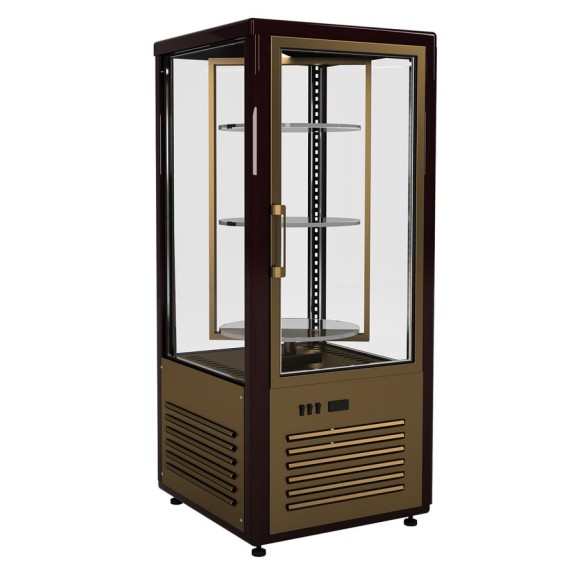 Витрина кондитерская Полюс D4 VM 120-2 (R120Cвр) (0109-0102 (коричнево-золотой))