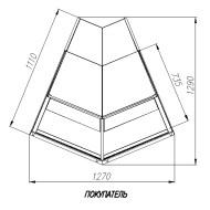Витрина среднетемпературная Полюс GC110 VM-3 (ВХСу-1 внешний 45 Carboma GC110 (динамика)) (СТАЛЬ) Витрина среднетемпературная Полюс GC110 VM-3 (ВХСу-1 внешний 45 Carboma GC110 (динамика)) (СТАЛЬ)
