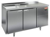 SL1-11GN (1/3) стол для салатов охл.(+2+10), 2 двери, 1390х700х850мм, HICOLD RUS
