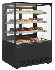 Витрина холодильная KC71-130 VV 1,2-2 (открытая, фронт оргстекло) (9005)