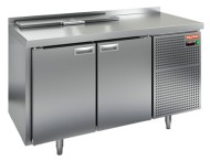 SL1-11SN (1/3) стол для салатов охл.(+2+10), 2 двери, 1390х600х850мм, HICOLD RUS
