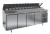 PZ2-1111/GN (1/6H) стол для пиццы охл.(+2+10), 4 двери, 2280х700х850мм, глубина раб.пов. 486мм