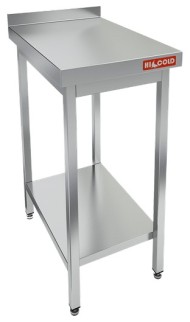 НСВ-4/9БП стол-вставка с бортом и полкой (400х900х850), HICOLD RUS
