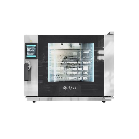 Конвекционная печь КЭП-5ПП (600х400, нерж, прогр., touch, мойка, шибер)  - 95*107*92  Abat Уценка
