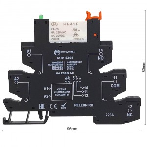 Реле с колодкой 24vac/dc robolabs 25979 Реле с колодкой 24vac/dc robolabs 25979