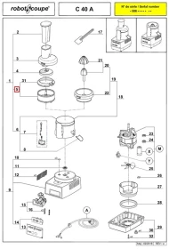 Корзина (центрифуга) 39190 для протирки-соковыжималки т.м. Robot Coupe серии C