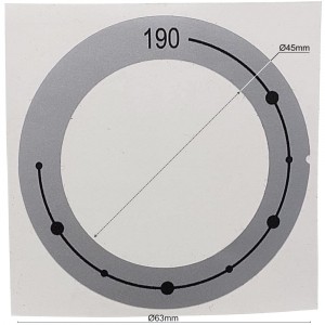 Шкала 190* наклейка на ручку. robolabs 30372 Шкала 190* наклейка на ручку. robolabs 30372