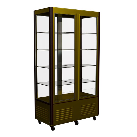 Витрина кондитерская Полюс D4 VM 800-1 (R800C Сarboma Люкс) (0109-0102 (коричн-золот) 2 дв,решетки) Витрина кондитерская Полюс D4 VM 800-1 (R800C Сarboma Люкс) (0109-0102 (коричн-золот) 2 дв,решетки)