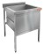 Н1МКС-7/6 стол-моечная ванна - котломойка с площадкой под смеситель, 1секц. (570х420х438), нерж.