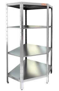 НСКУВ-6/6 стеллаж кухонный, угол внутр. (1000х1000х1800), HICOLD RUS НСКУВ-6/6 стеллаж кухонный, угол внутр. (1000х1000х1800), HICOLD RUS