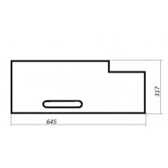 Перегородка для витрин vtp2 090n robolabs 20370
