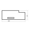 Перегородка для витрин vtp2 090n robolabs 20370